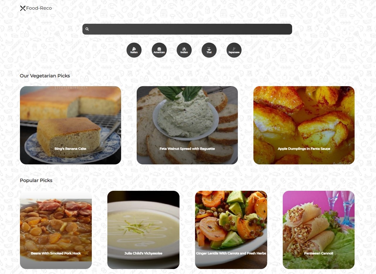 GitHub - The5pecial0ne/Recipe-Recommender: A web-app that shows Recipes ...