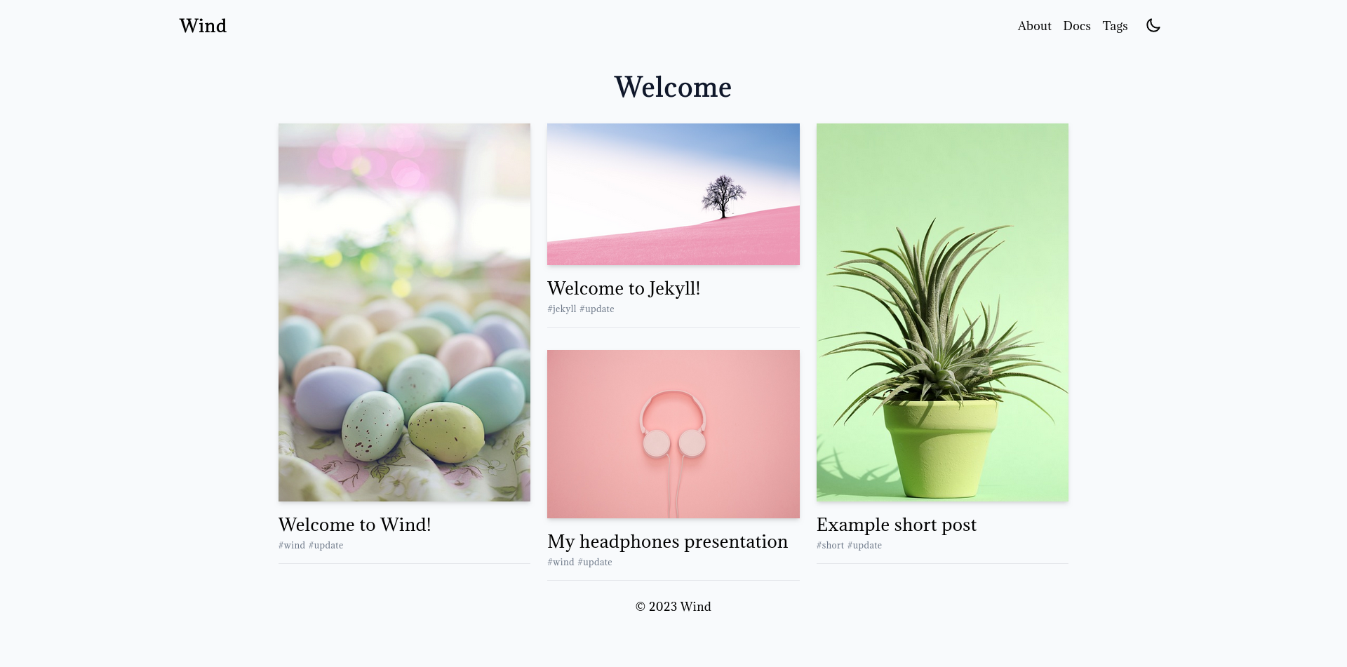 wind Jekyll Themes