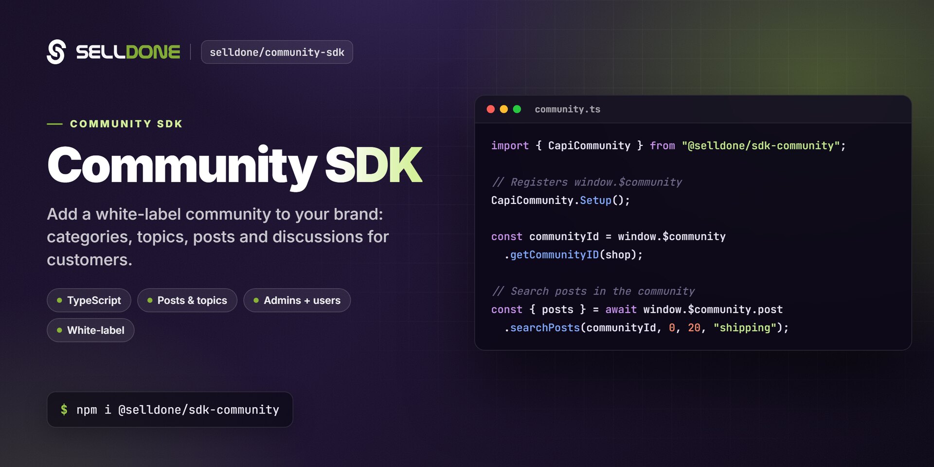community-sdk