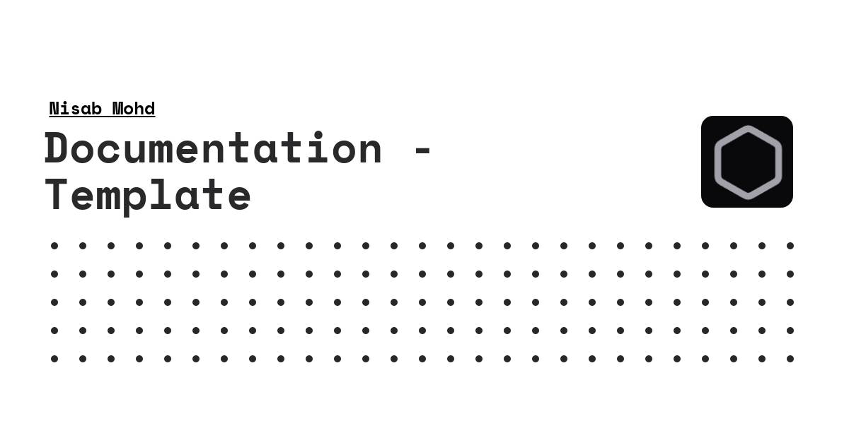Documentation-Template