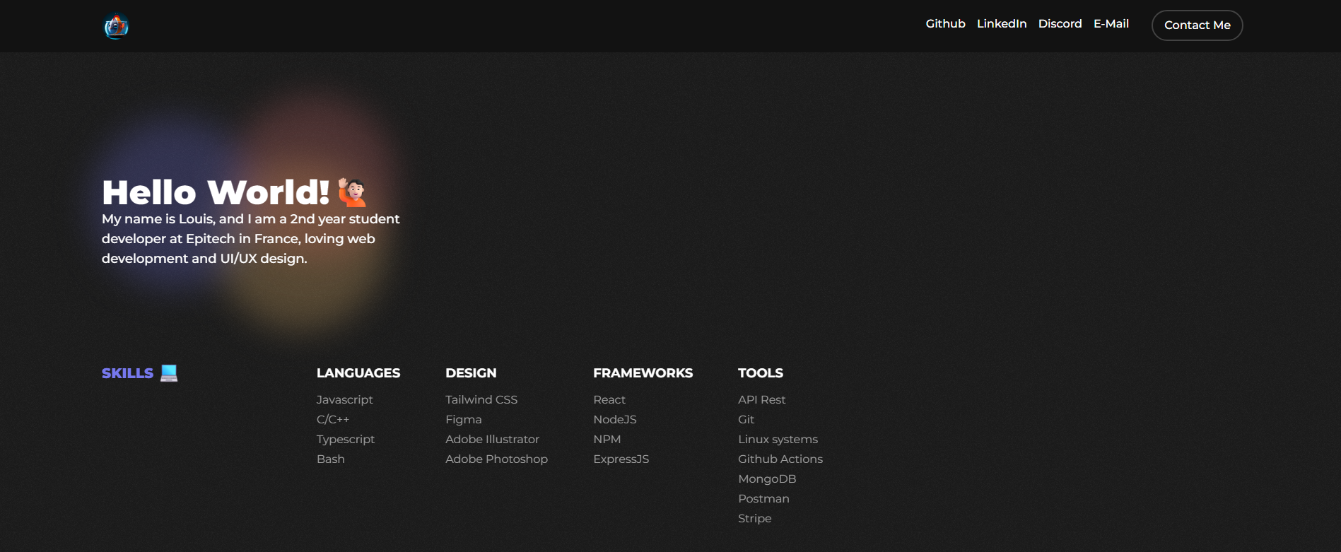 GitHub - LouisLanganay/portfolio: My portfolio