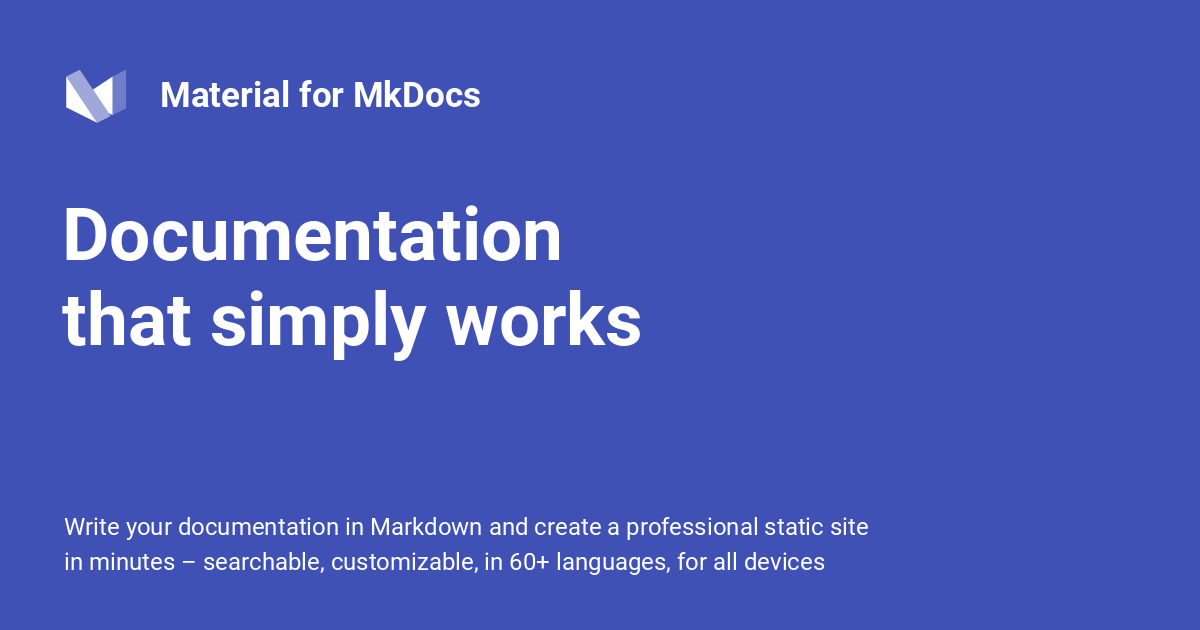 Mkdocs-Wcowin