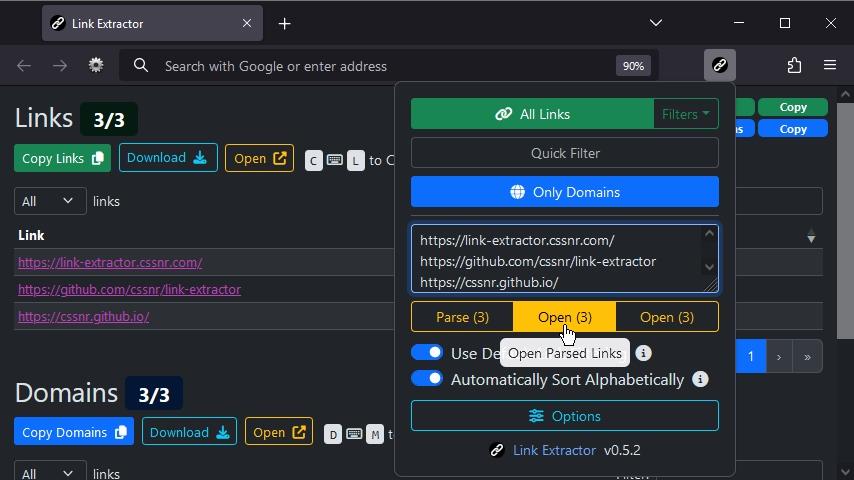 cssnr/link-extractor