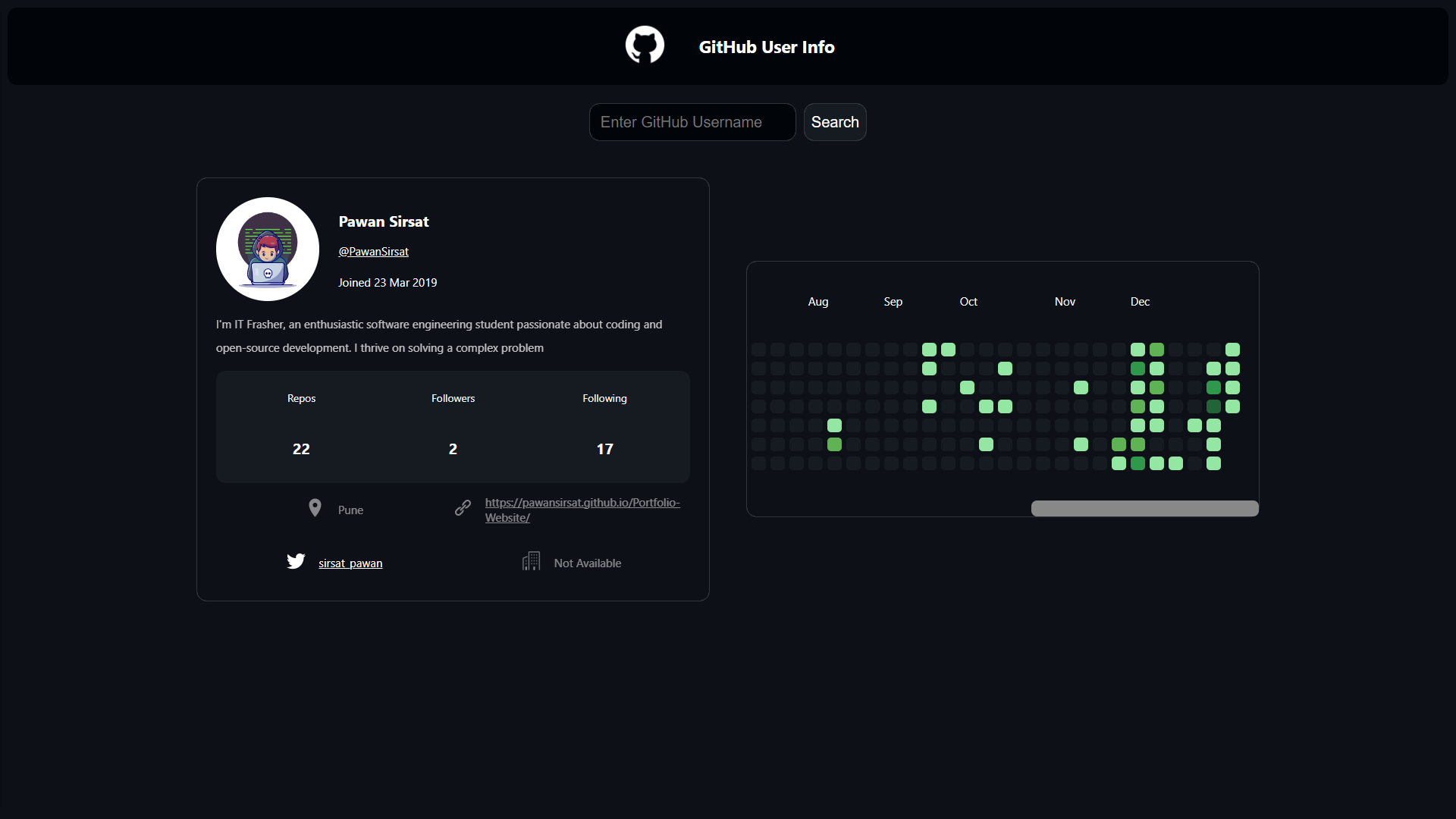 Github-Contribution-Graph-API