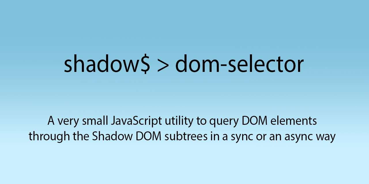 shadow-dom-selector