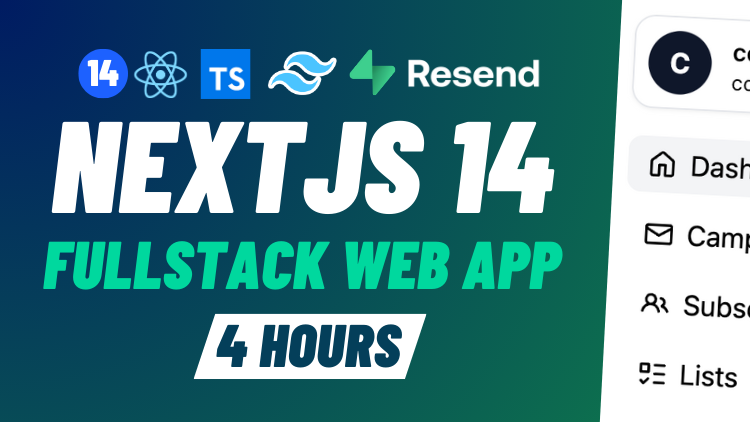 'Full stack Web App with Next.js 14 Supabase & Resend'