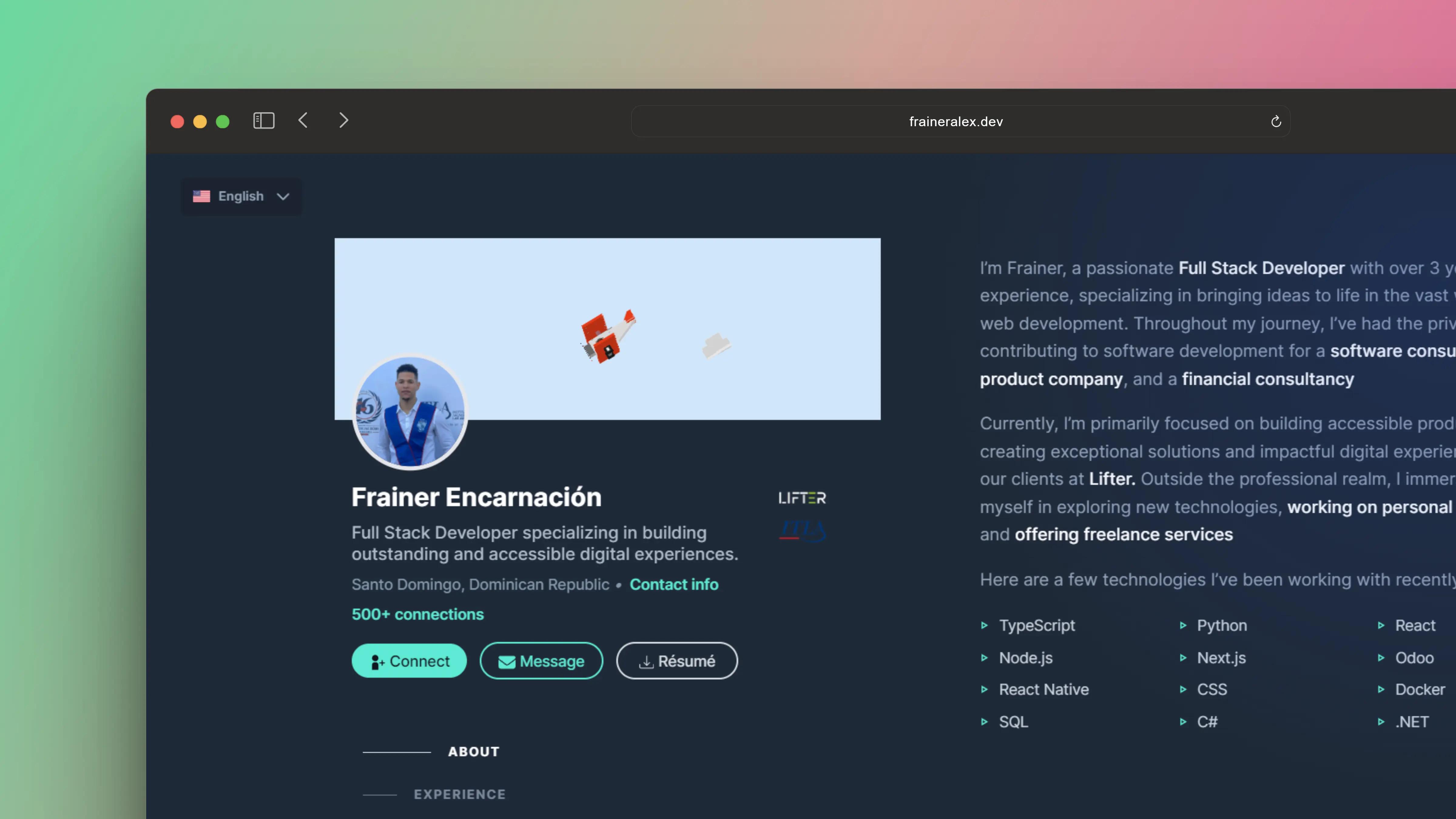GitHub - fraineralex/fraineralex.dev: My personal website showcases my ...