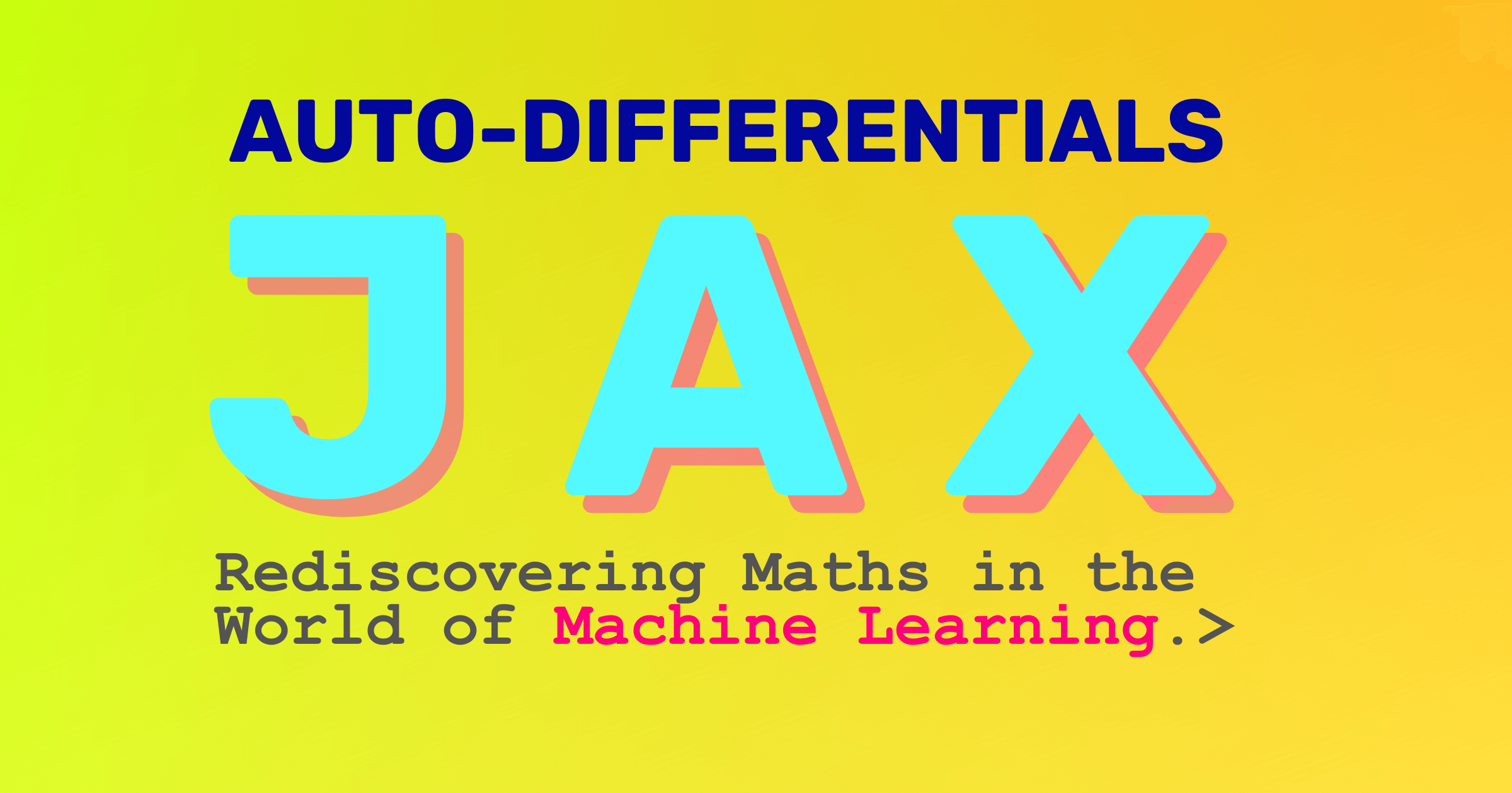 JAX-Machinelearning