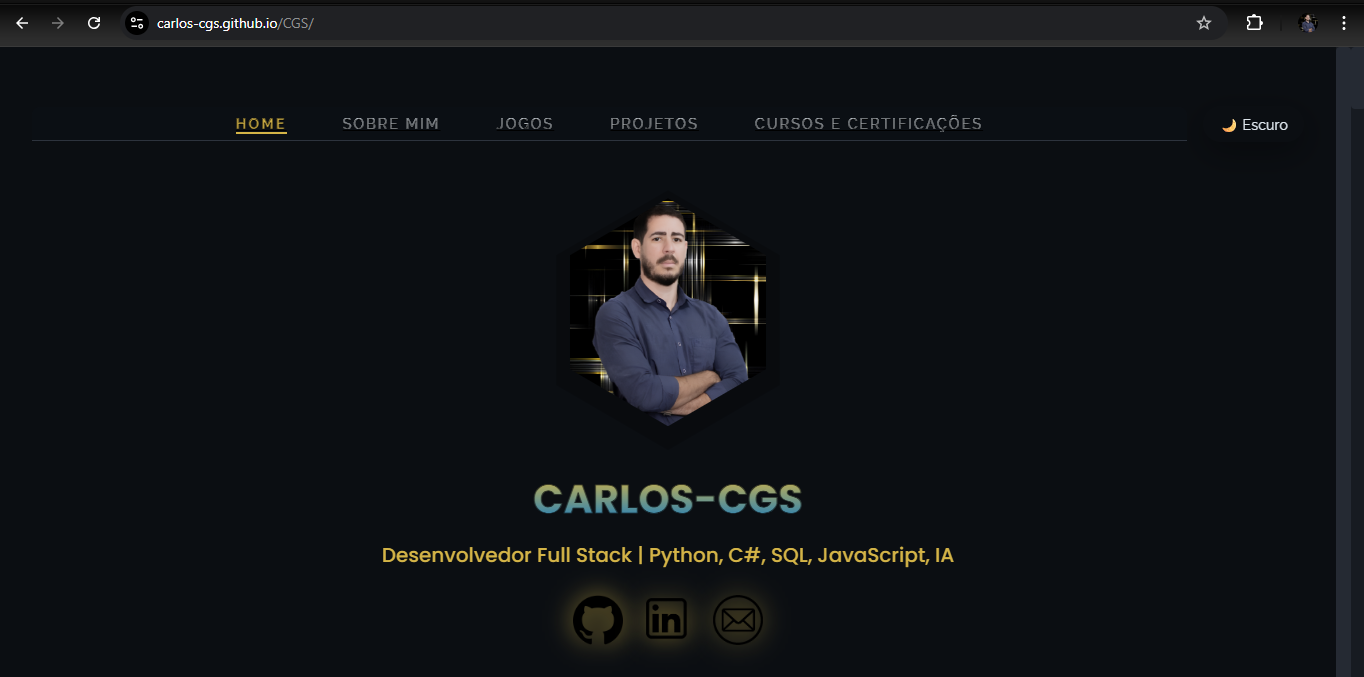 GitHub - Carlos-CGS/CGS: Portfólio pessoal · GitHub