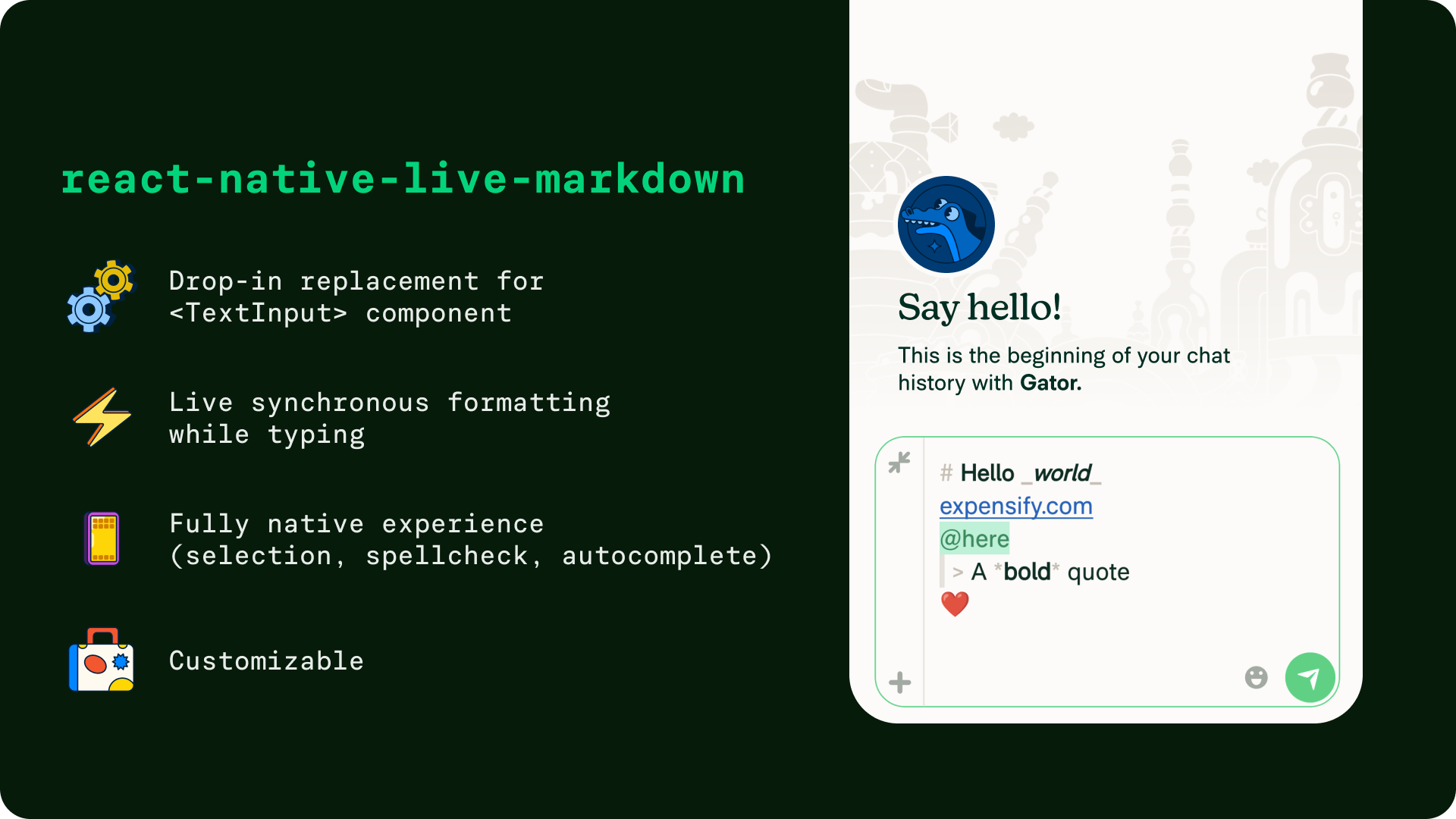 Expensify/react-native-live-markdown