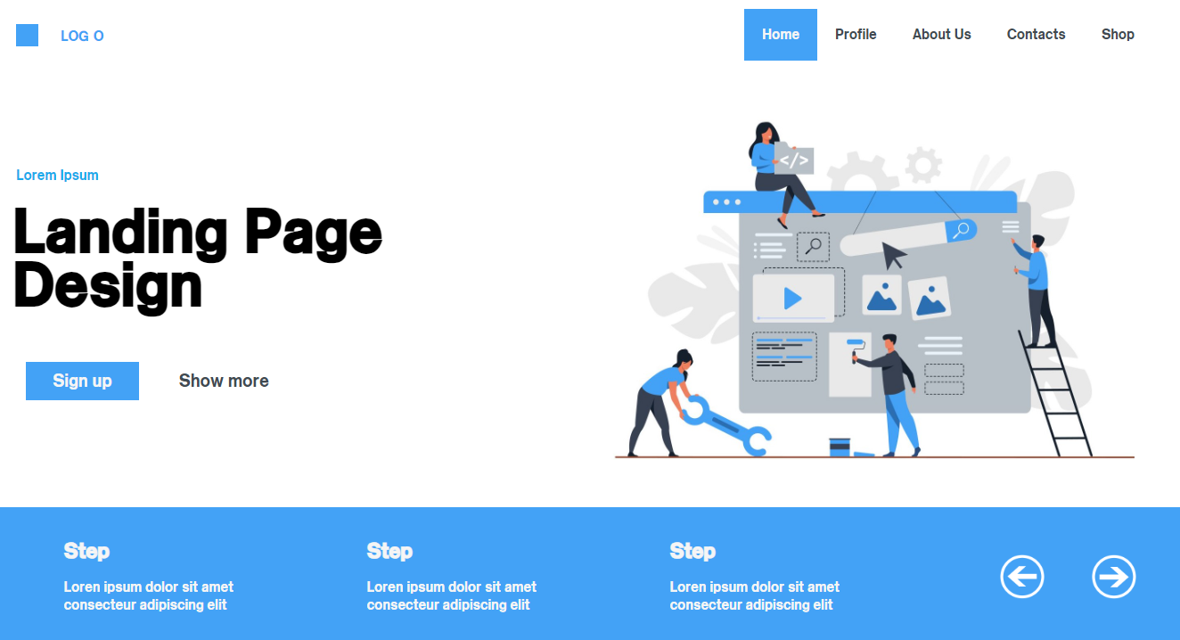 GitHub - CristianDeve/Landing-page-layout