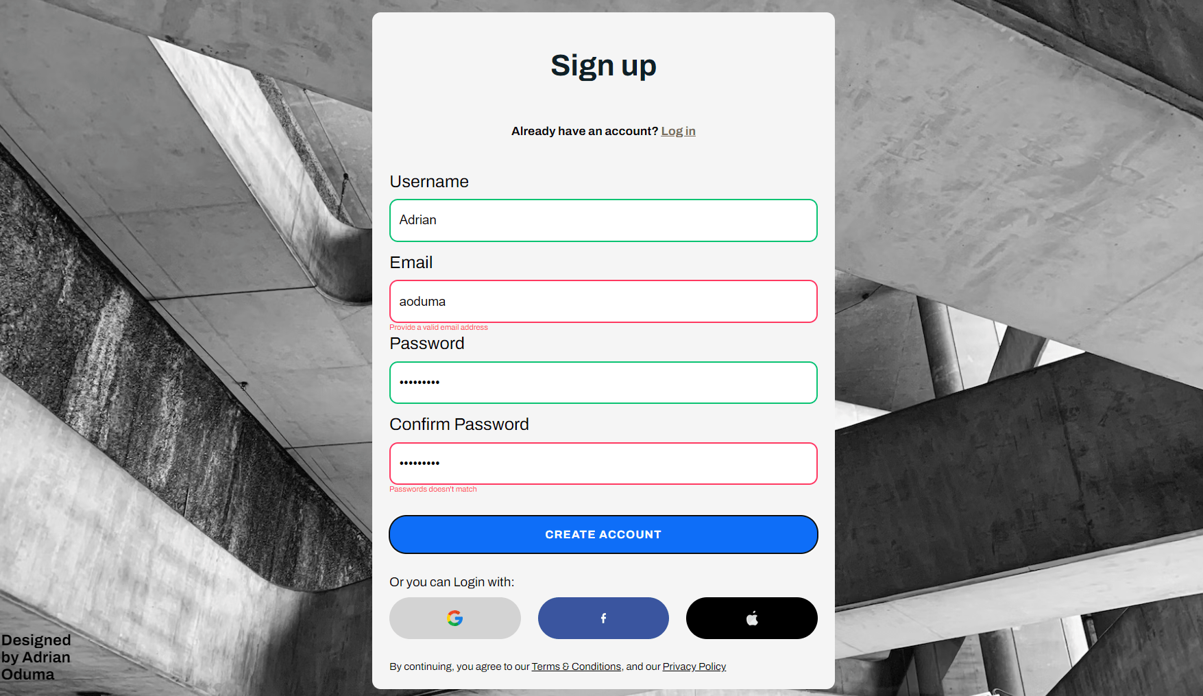 GitHub - Odushhh/Form-Validation