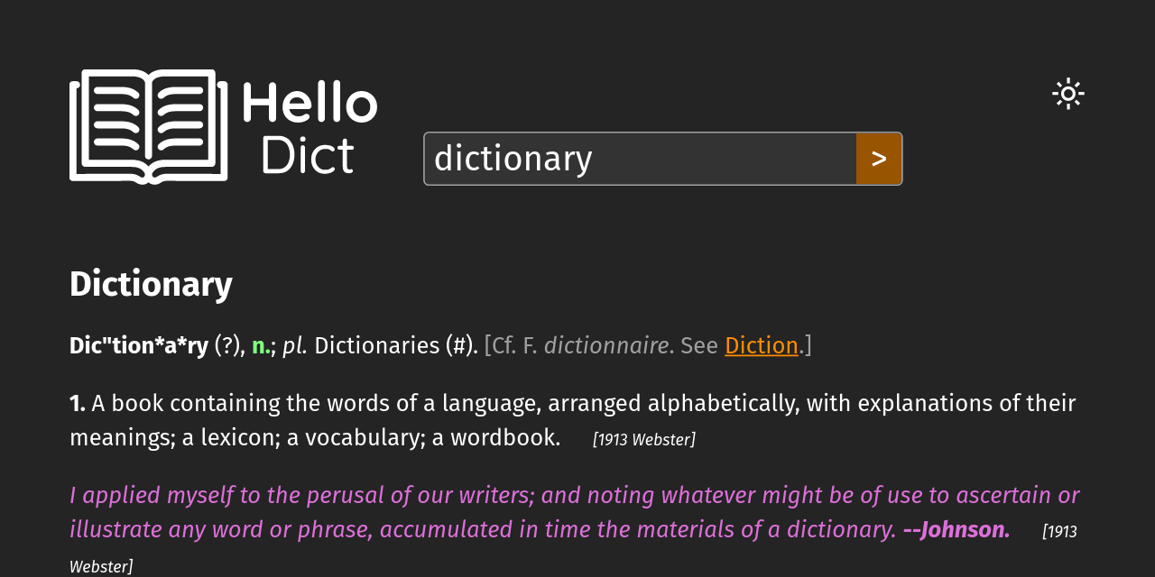 hello-dict