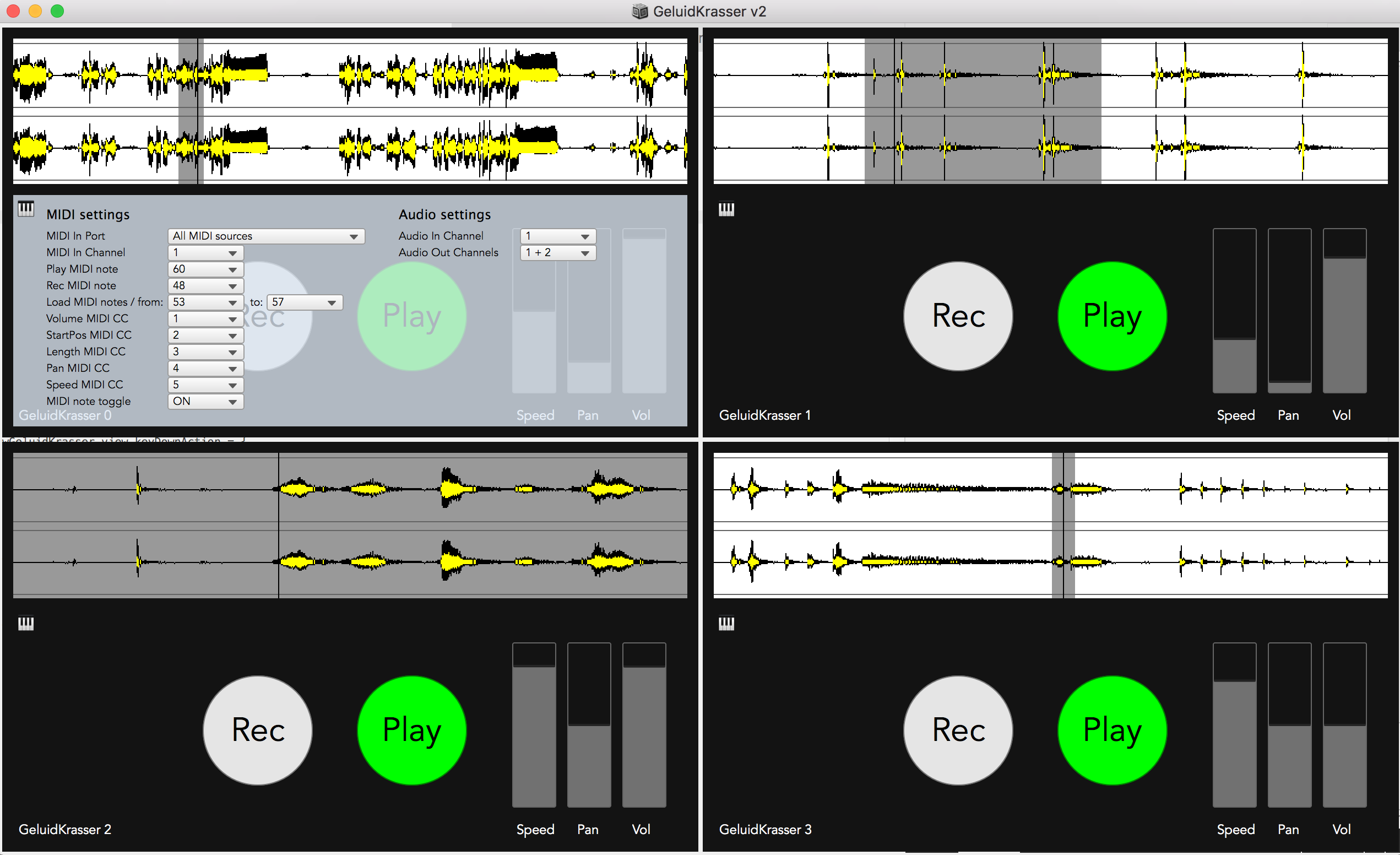 GitHub - vanhuman/GeluidKrasser: GeluidKrasser is a live sampler with 1 ...