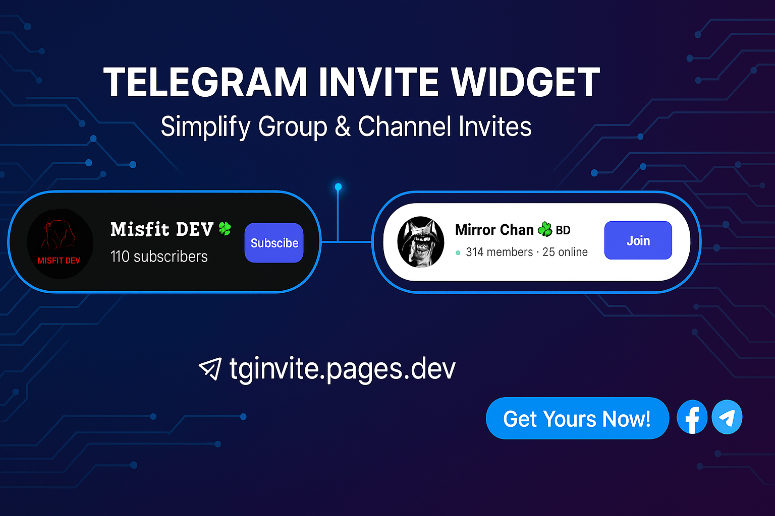 telegram-invite-Widget