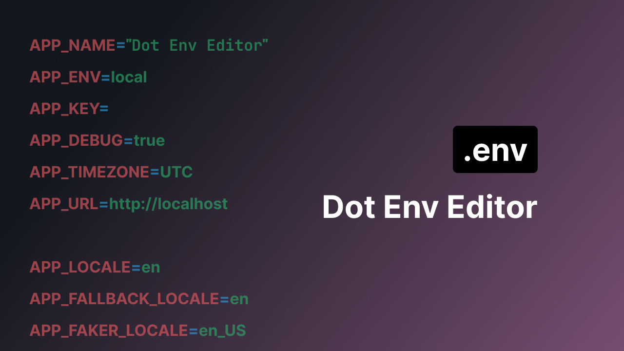 Dot-env-editor