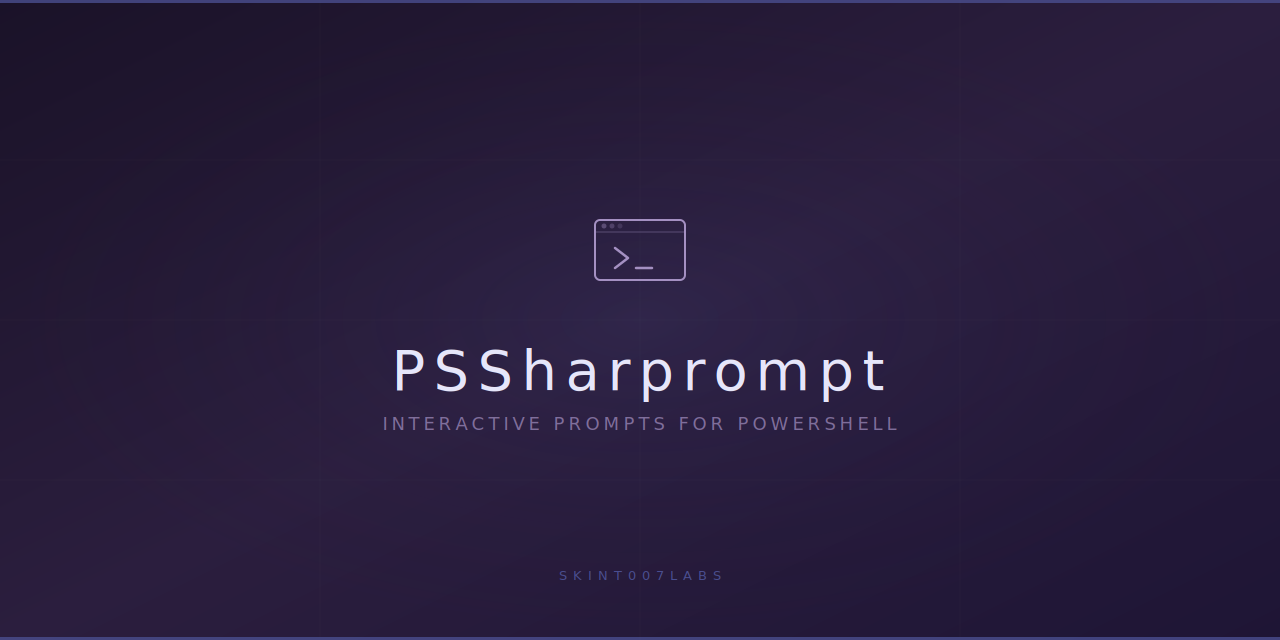 GitHub - skint007Labs/PSSharprompt: A PowerShell Wrapper for Sharprompt ...