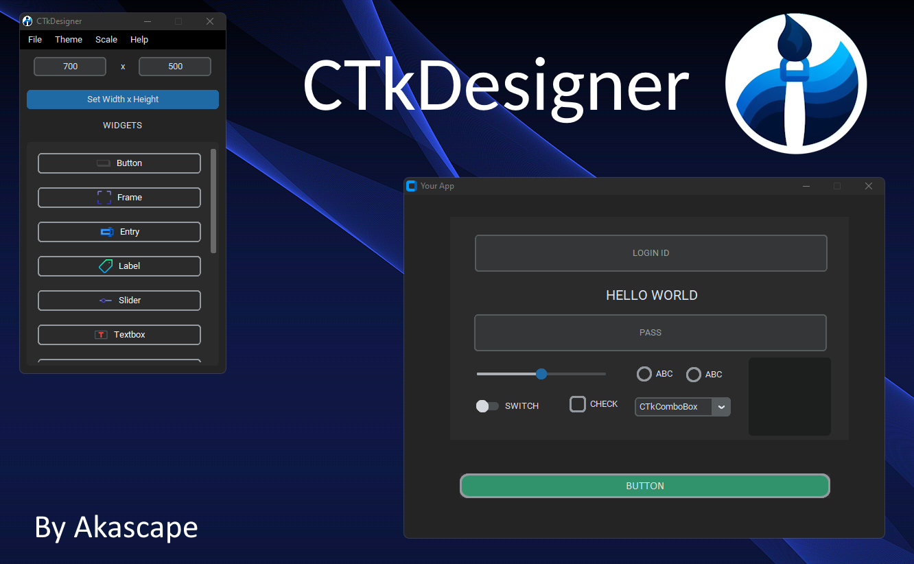 Akascape/CTkDesigner-Support