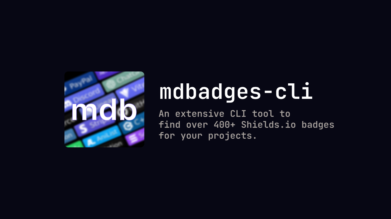 mdbadges-cli