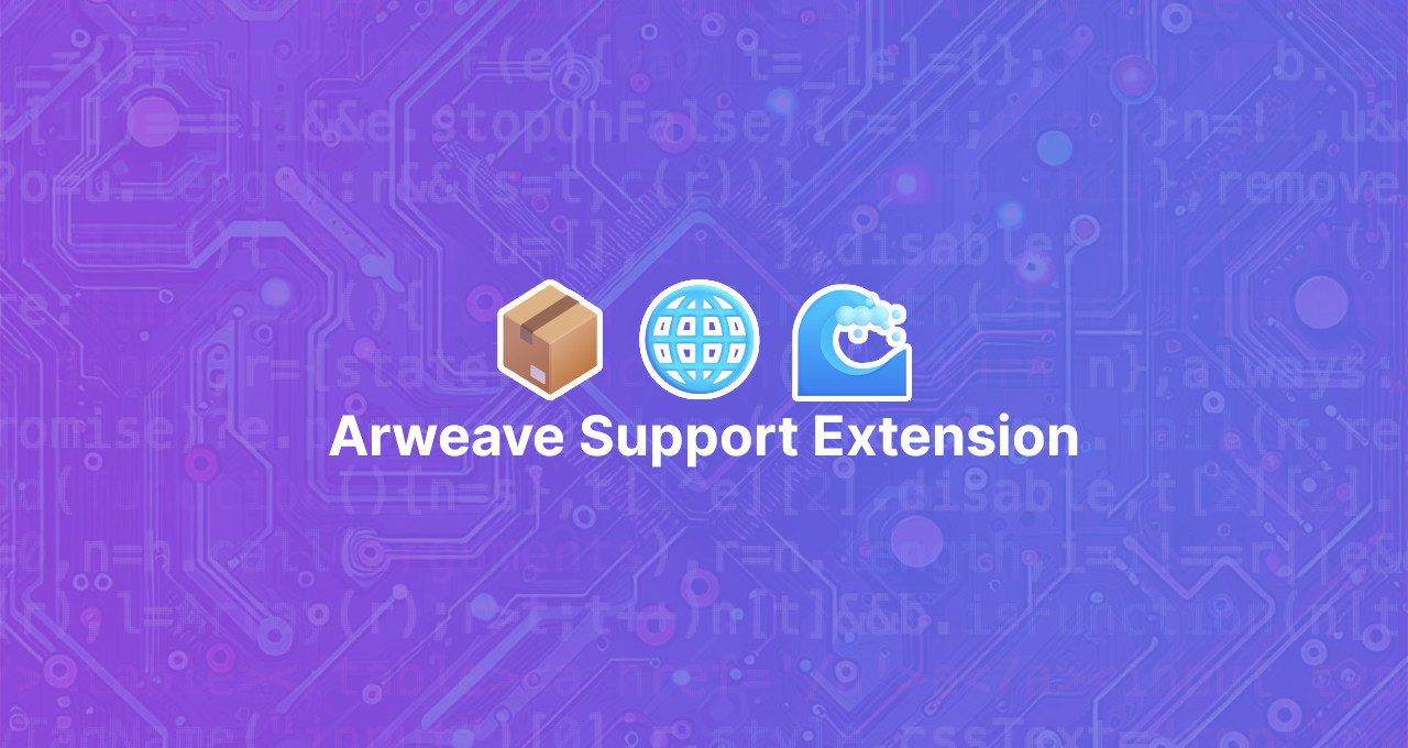 arweave-support-extension