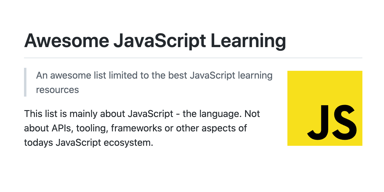 awesome-javascript-learning