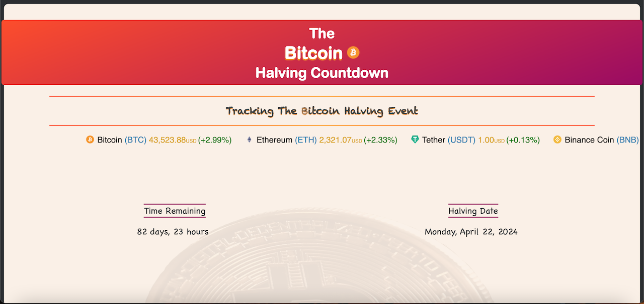 Bitcoin-Halving-Countdown