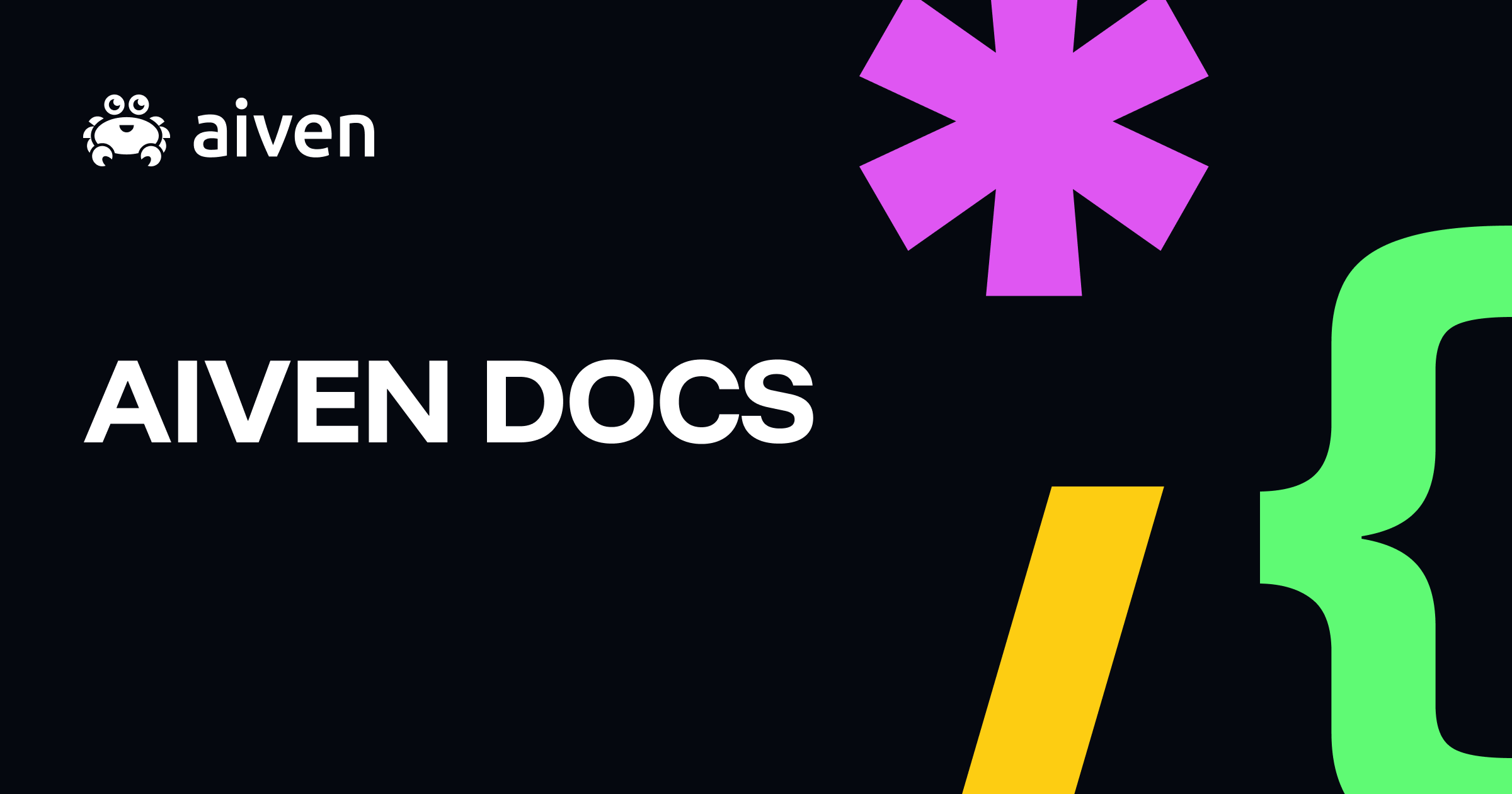 GitHub - aiven/aiven-docs: The repository for the public documentation ...