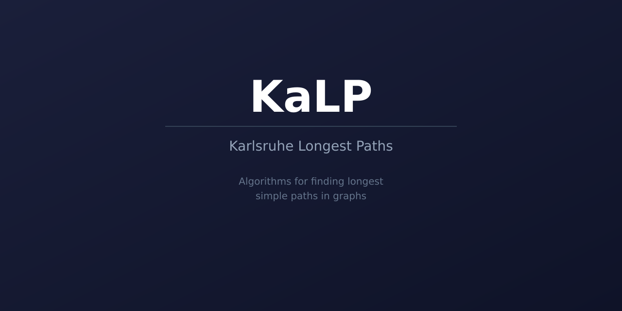 GitHub - KarlsruheLongestPaths/KaLP: The code for longest path ...