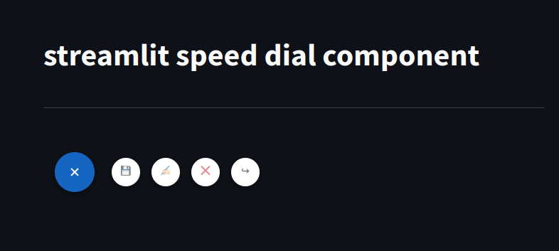 streamlit-speed-dial