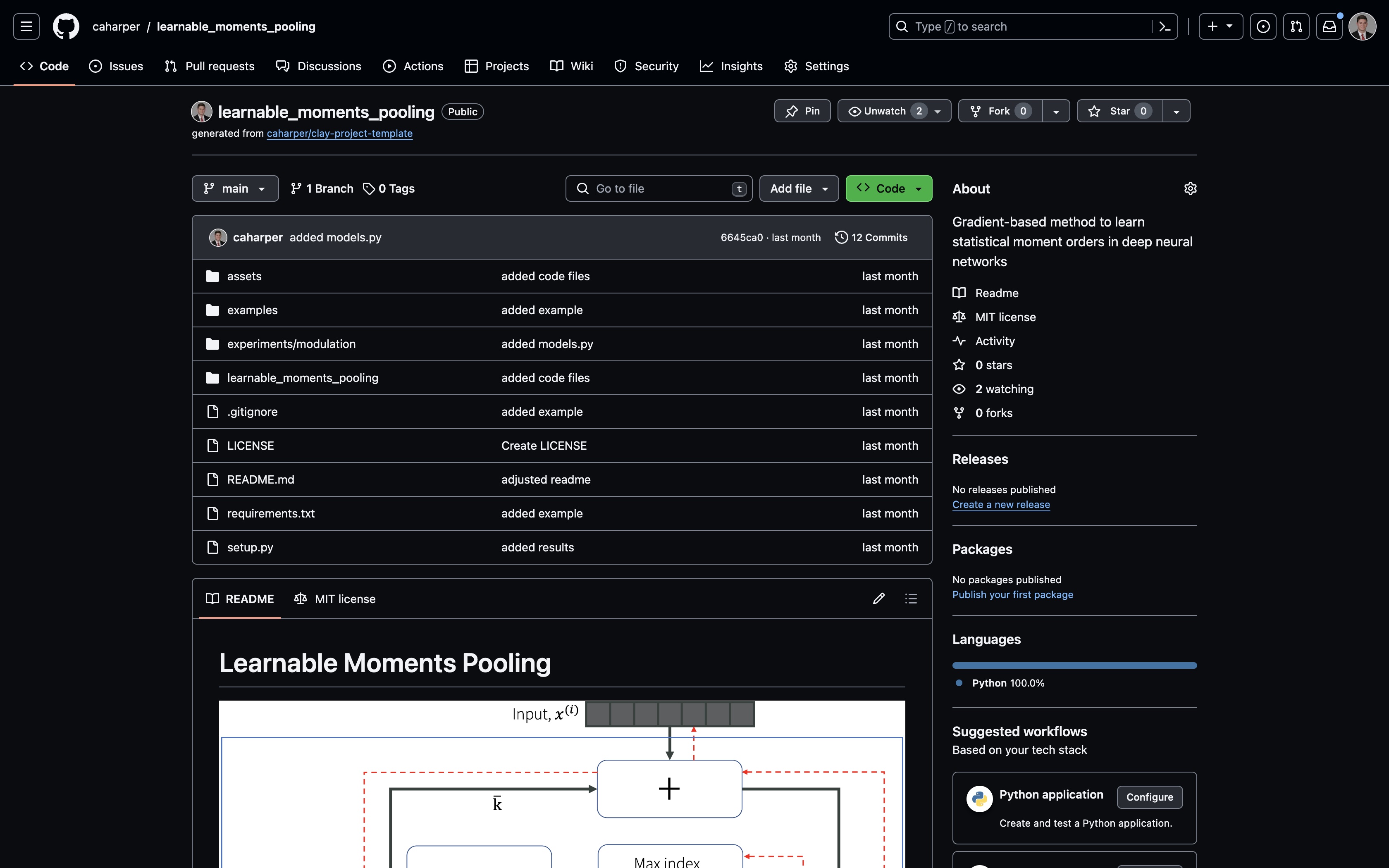 GitHub - caharper/learnable_moments_pooling: Gradient-based method to ...
