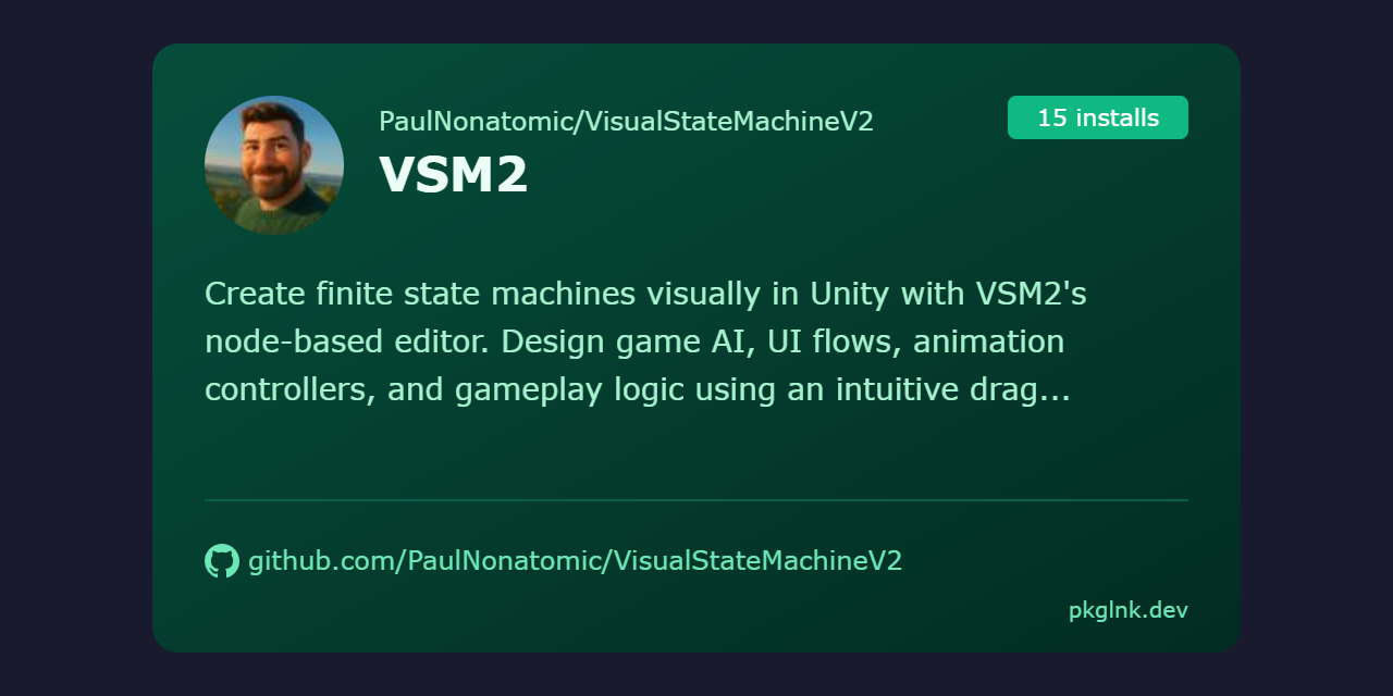 GitHub - PaulNonatomic/VisualStateMachineV2: A Unity C# visual node ...