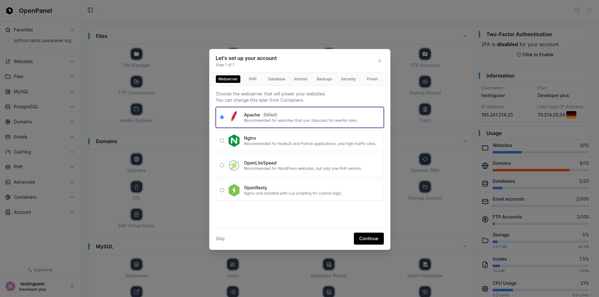 OpenPanel