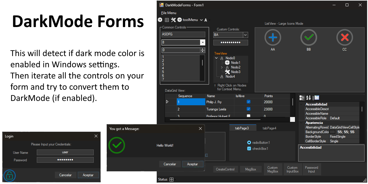 GitHub - BlueMystical/Dark-Mode-Forms: Apply Dark Mode to all Controls ...