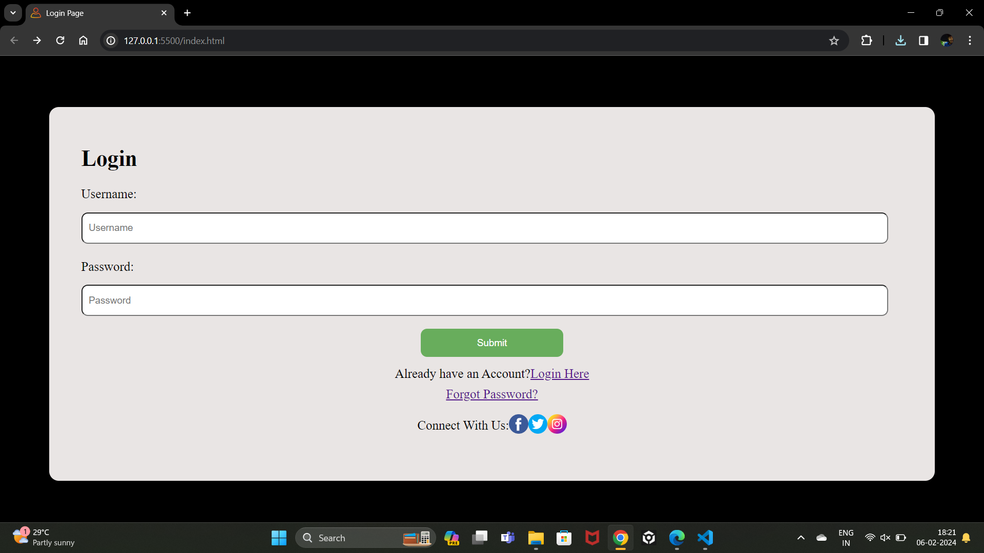 GitHub - Kingsman119/Login-Page-2.0: Log In Here Page