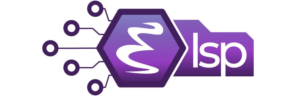 EMACS logo. Issue logo. Eslint logo.