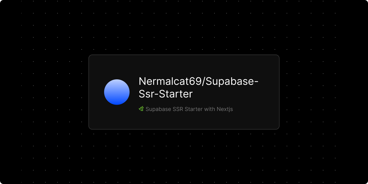 supabase-ssr-starter