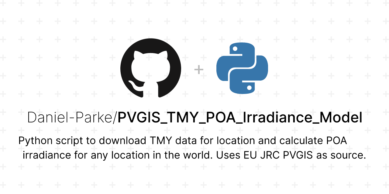 PVGIS_TMY_POA_Irradiance_Model