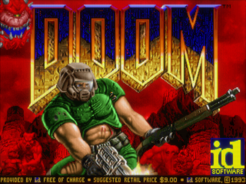 GitHub - mattiasgustavsson/doom-crt: Original version of DOOM with my ...
