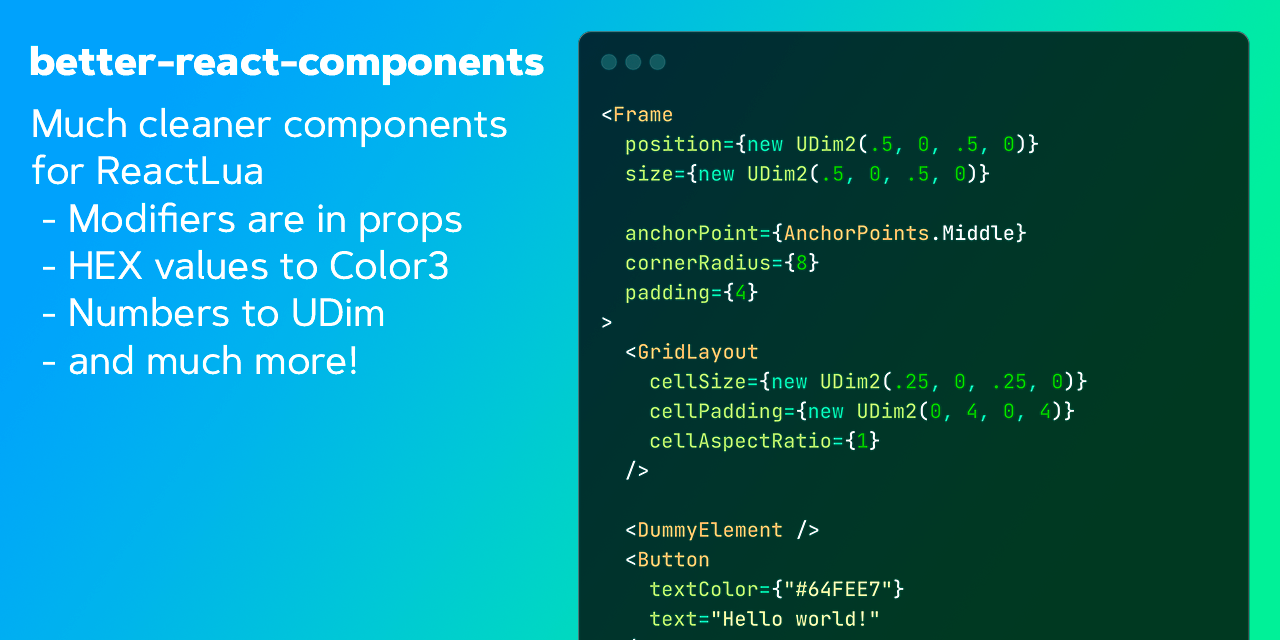 better-react-components