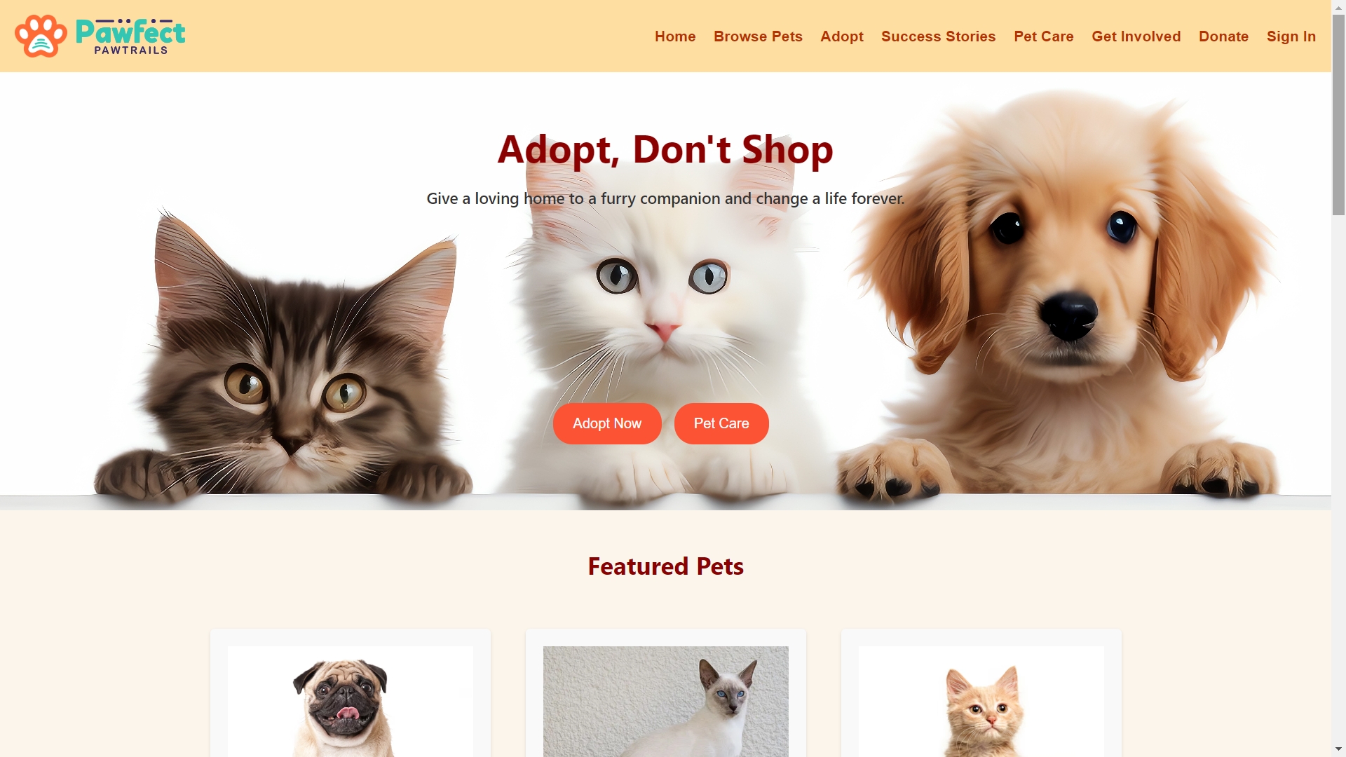 Pet-Adoption-and-Care