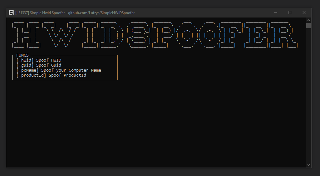 GitHub moustafa9757/Hwidspooferandchanger