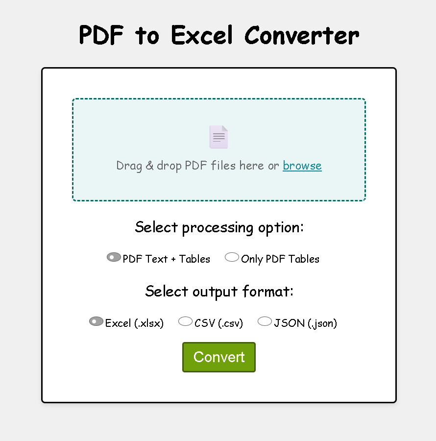 PDF-To-Excel-Converter