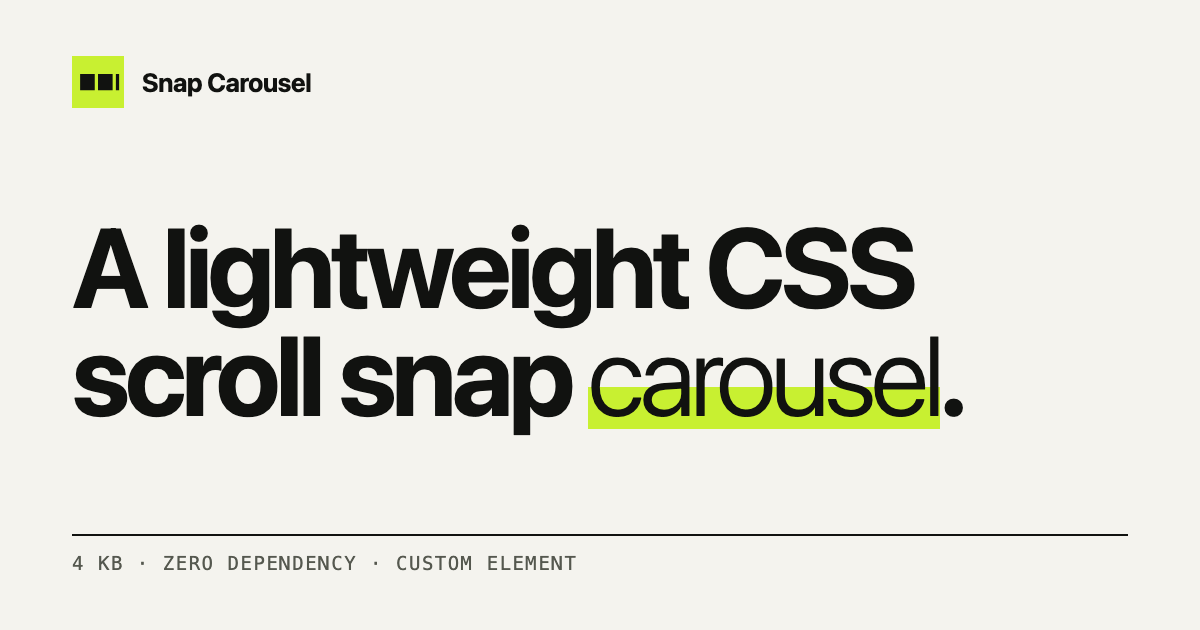 snap-carousel