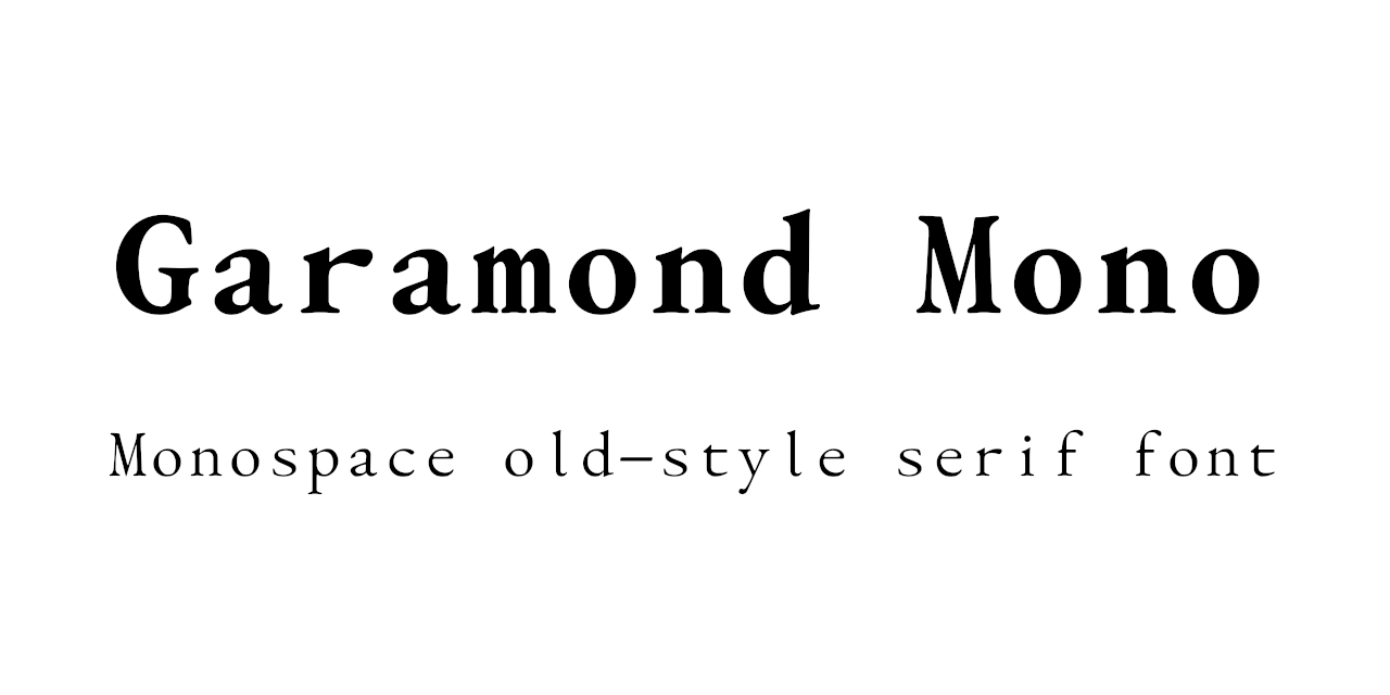 garamond-mono