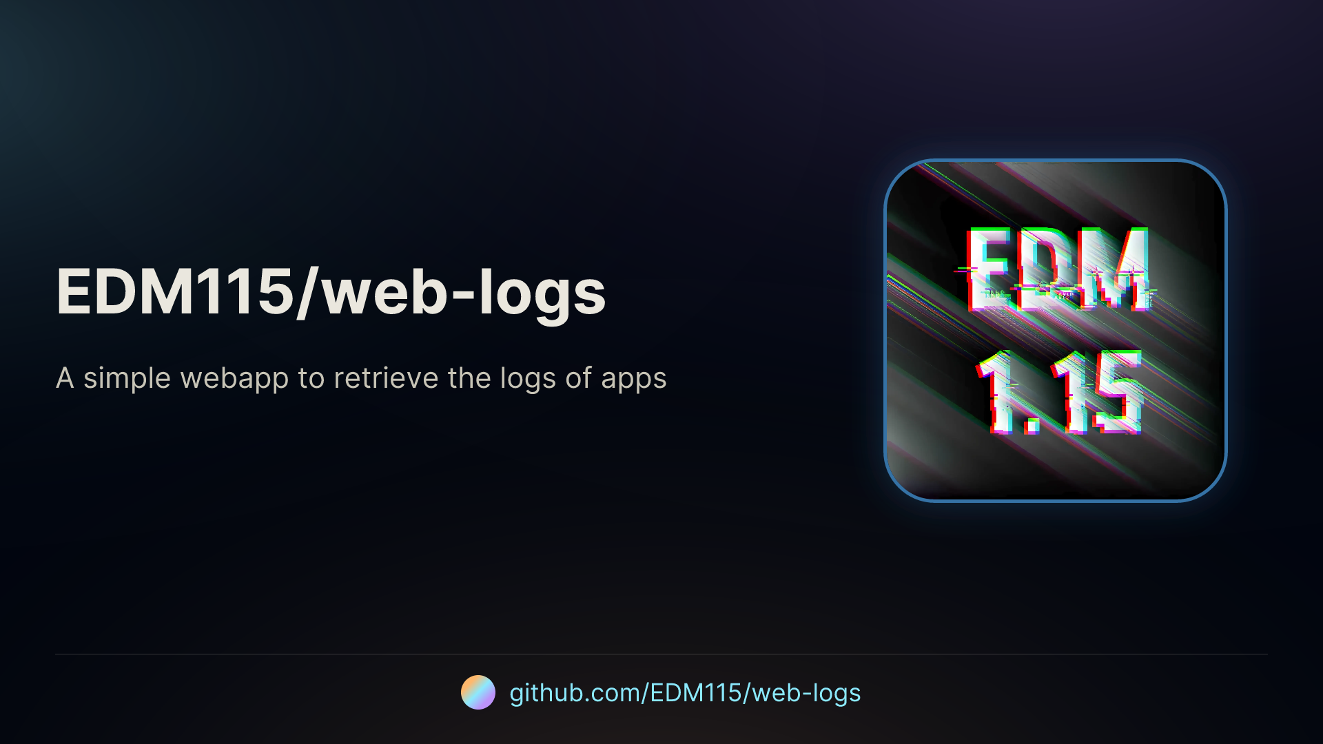 GitHub - EDM115/web-logs: A simple webapp to retrieve the logs of apps ...
