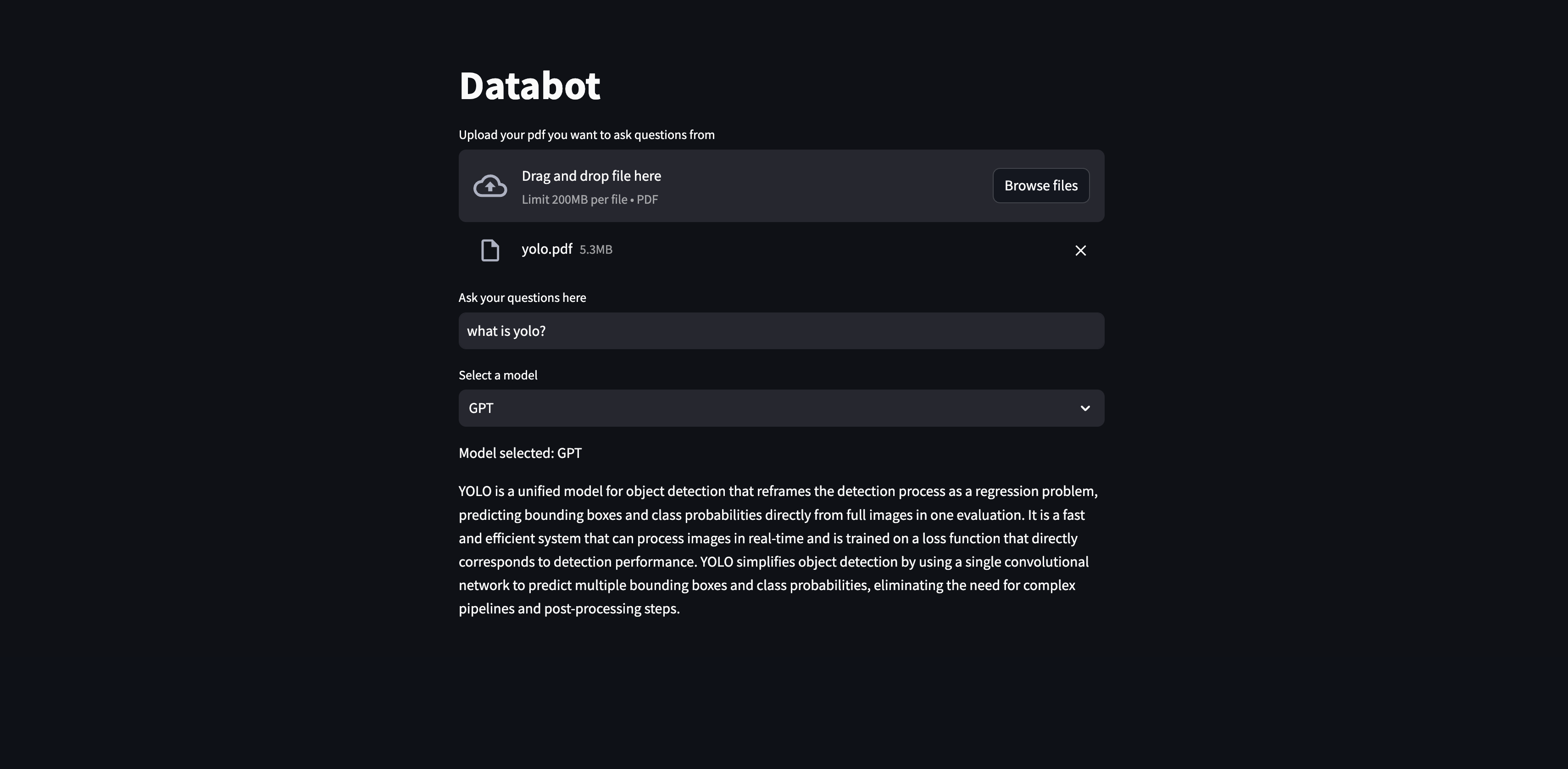GitHub Anirudh1905 Databot LLM Based RAG Pipeline