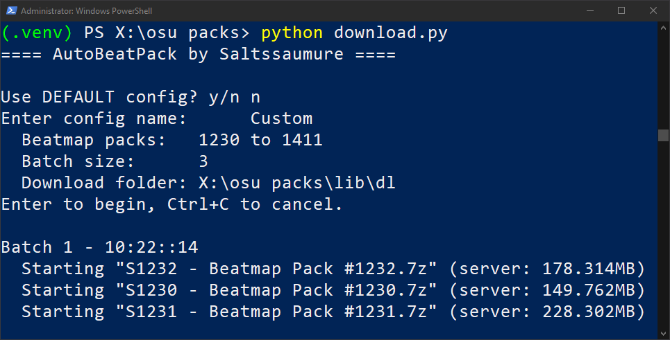 GitHub - Osumatic/AutoBeatPack: Automatic parallel download of osu ...