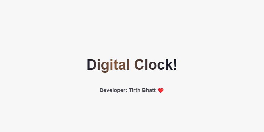 GitHub - tirthbhatt21/DigitalClockApp