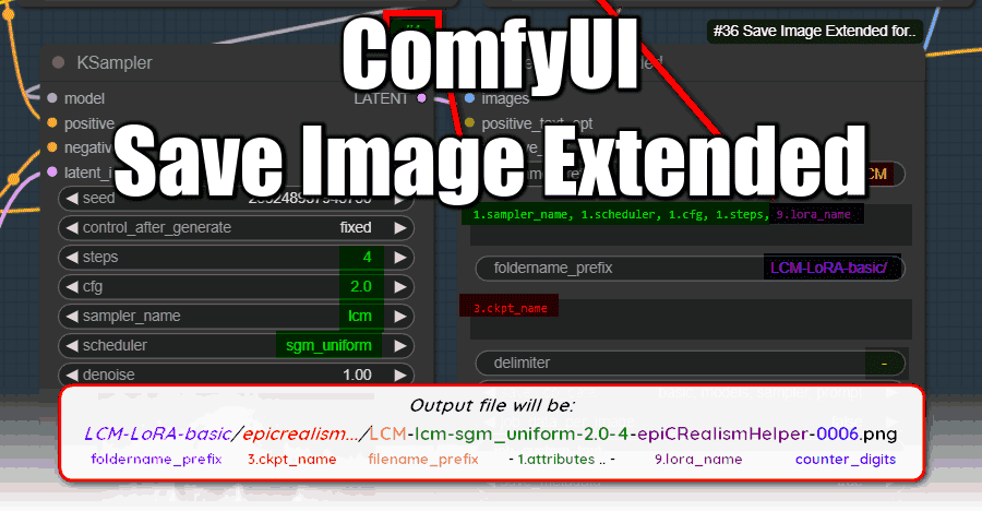 GitHub - audioscavenger/save-image-extended-comfyui-fork: Extended Save ...