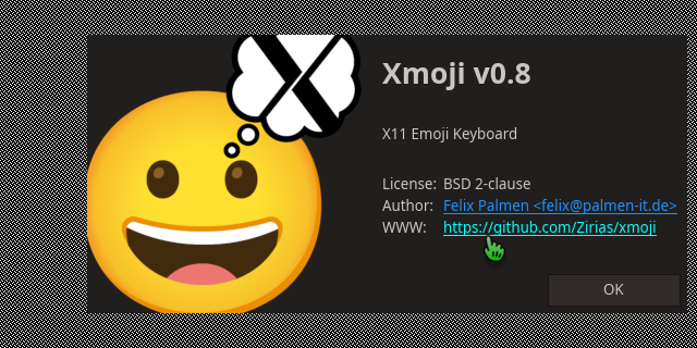 GitHub - Zirias/xmoji: Plain X11 emoji keyboard